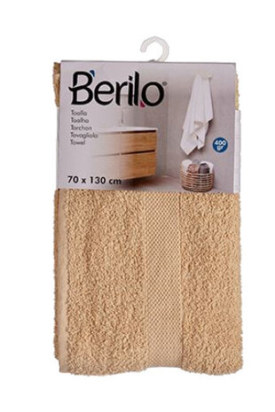 handdoek 70 x 130 cm katoen cr&egrave;me