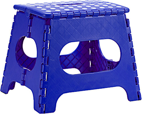 keukenkrukje opvouwbaar 26 x 33 x 27 cm blauw
