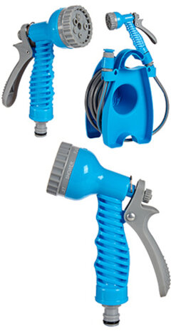 tuinslanghaspel 10 meter PVC/polypropyleen blauw