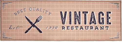 afdruipmat Vintage Restaurant 40 x 120 cm beige