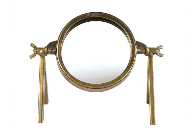 spiegel Demey 18 x 11 x 14 cm staal goud