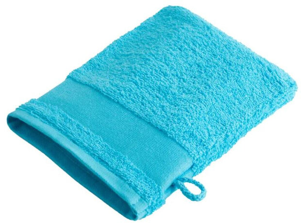 washand 21 x 16 cm katoen lichtblauw