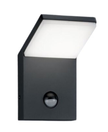 wandlamp Pearl led 16 x 10 cm 3000K 9W aluminium antraciet