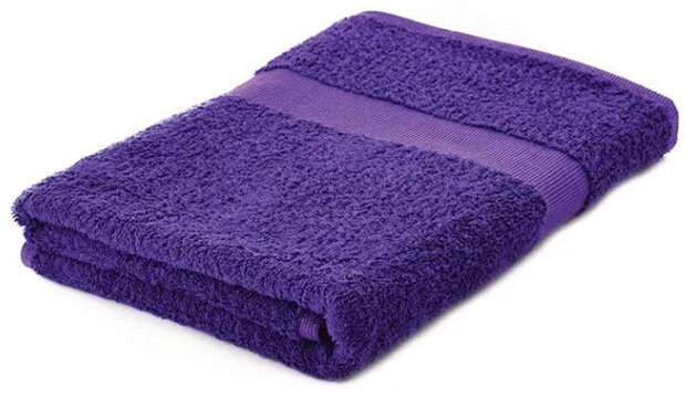 handdoek Budget Class 140 x 70 cm katoen paars