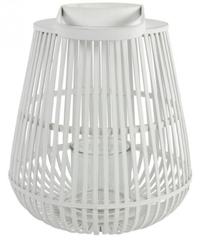 windlicht Aira 35 x 40 cm staal wit
