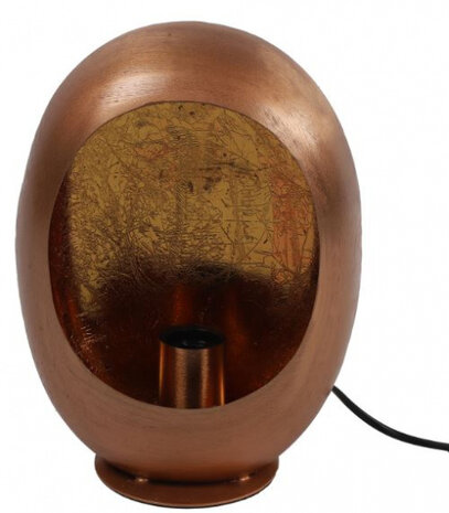 tafellamp Eggy 25W 21 x 28,5 cm E27 staal koper