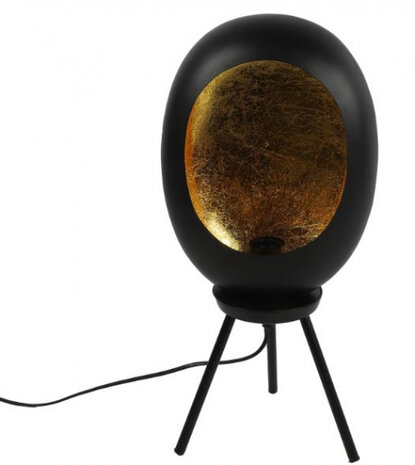 staande lamp Eggy 25W 24,5 x 52,5 cm E27 staal zwart