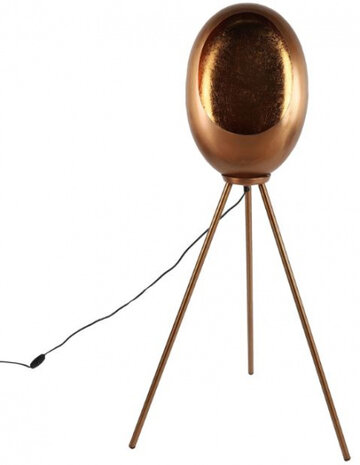 staande lamp Eggy 25W 31 x 122 cm E27 staal koper