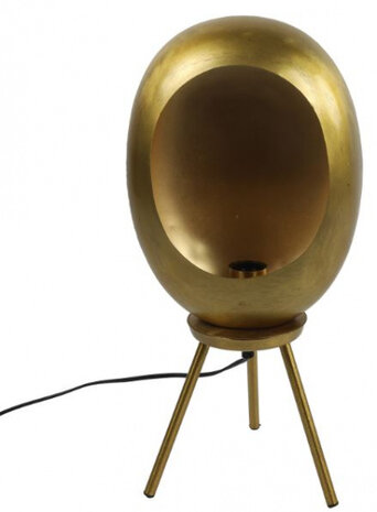 staande lamp Eggy 25W 24,5 x 52,5 cm E27 staal goud