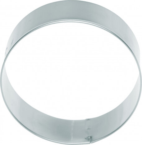 uitsteekvorm rond 7,5 cm RVS zilver