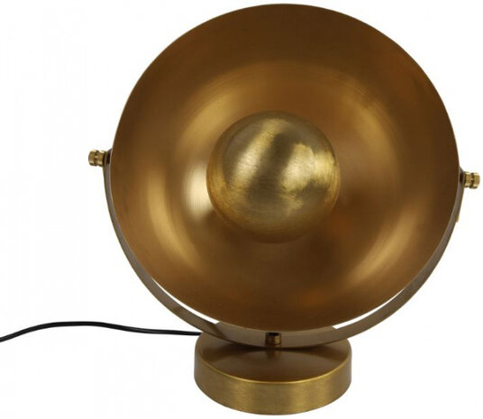 tafellamp Sahani 25W 35 x 36 cm E27 staal goud