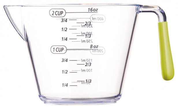 maatbekerset 200/400/900 ml acryl groen 3-delig
