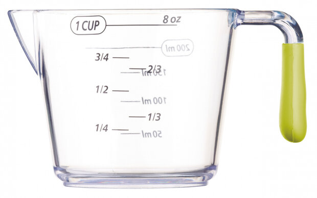 maatbekerset 200/400/900 ml acryl groen 3-delig