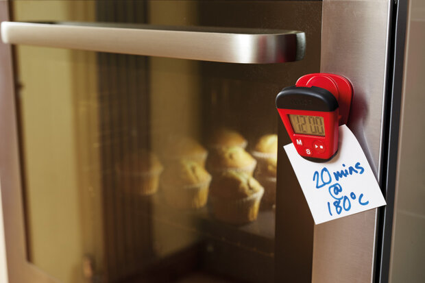kookwekker Pro Kitchen 100 minuten 7 x 5,5 cm rood