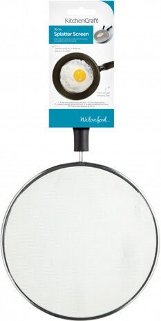 spatscherm 20 cm RVS zilver