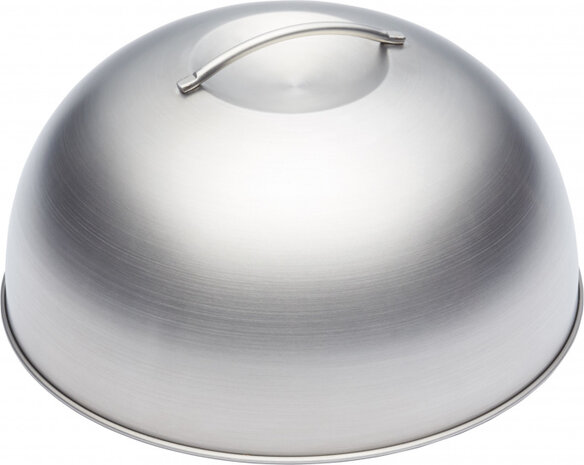 smeltdeksel 22,5 cm RVS zilver