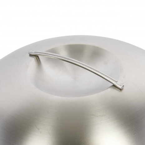 smeltdeksel 22,5 cm RVS zilver