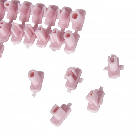 uitsteekvormen alfabet roze 73-delig