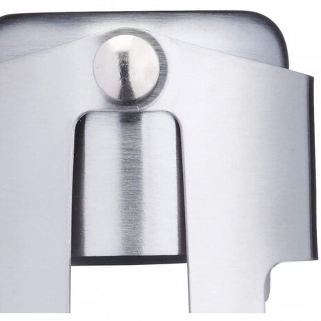 champagnestopper 5,5 x 4 cm RVS zilver