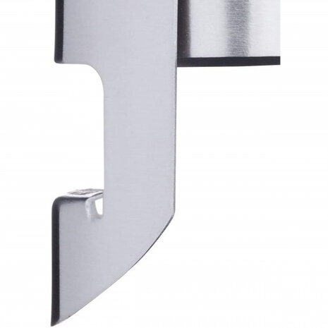 champagnestopper 5,5 x 4 cm RVS zilver