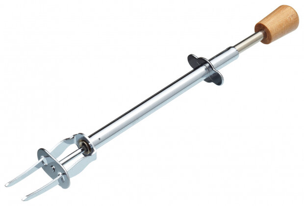 augurkenvork 17 cm RVS zilver