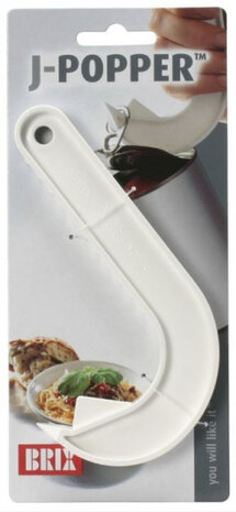 blikopener J-Popper 28 x 18 cm wit