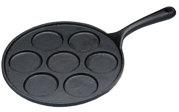 hapjespan Blini 23,5 cm gietijzer zwart
