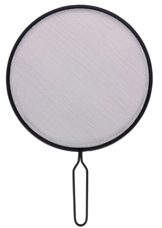 spatscherm 29 cm RVS zwart