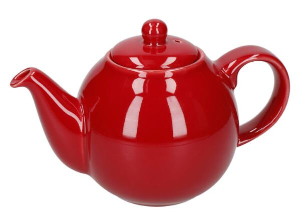 theepot Globe 500 ml keramiek rood