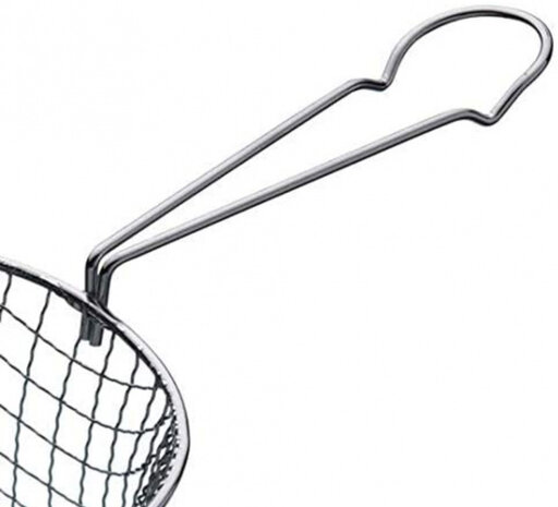 frituurmand 20 cm RVS zilver