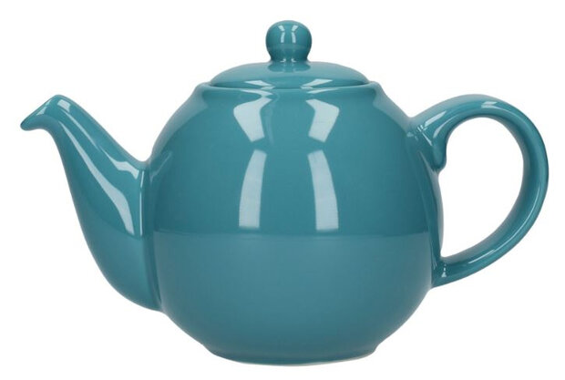 theepot Globe 1,2 liter keramiek aqua