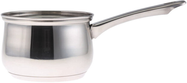 au bain-mariepan anti-aanbak 16 cm RVS zilver 3-delig