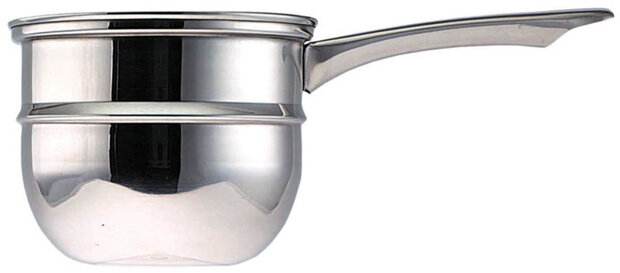 au bain-mariepan anti-aanbak 16 cm RVS zilver 3-delig