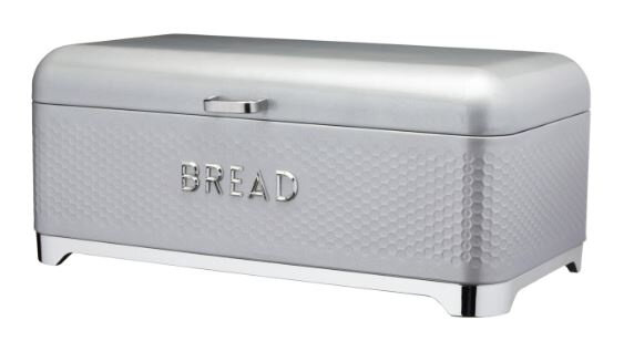 bewaardoos Lovello Bread 42 x 22 cm staal zilver