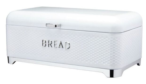 bewaardoos Lovello Bread 42 x 22 cm staal wit