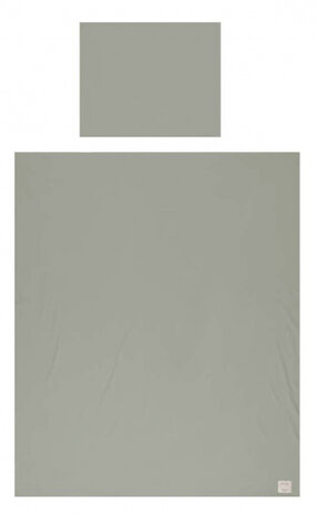 dekbedovertrek 140 x 200 cm katoen grijs