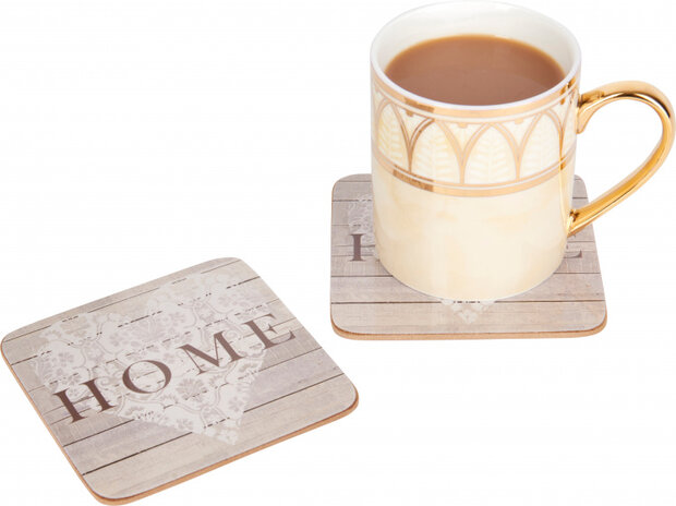 onderzetters Everyday Home 10,5 cm kurk 4 stuks