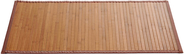 deurmat antislip 50 x 80 cm bamboe naturel/bruin