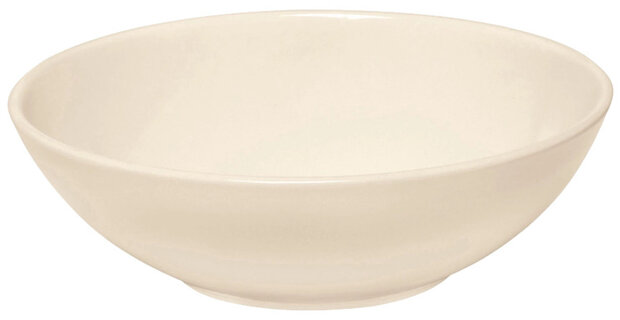 saladeschaal 22 x 7 cm 1,3 liter keramiek cr&egrave;me