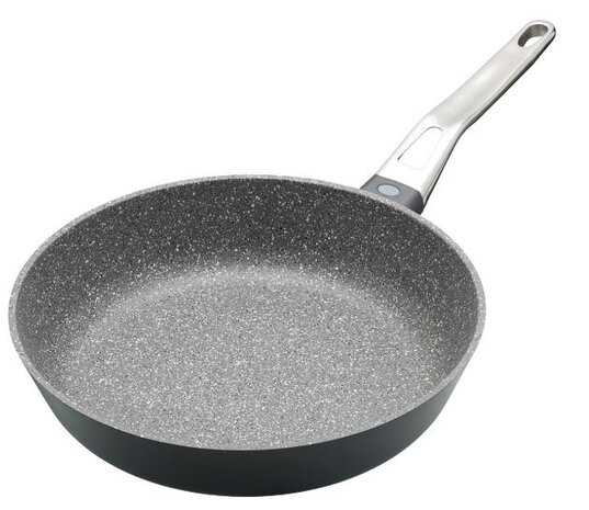 koekenpan 26 cm aluminium/RVS grijs/zilver