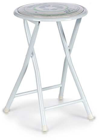 vouwkruk Recycle 30 x 47 cm PVC/staal wit/groen