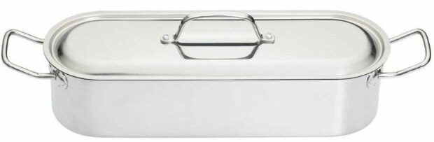 pocheerpan Heavy Duty 45,5 cm RVS zilver 3-delig