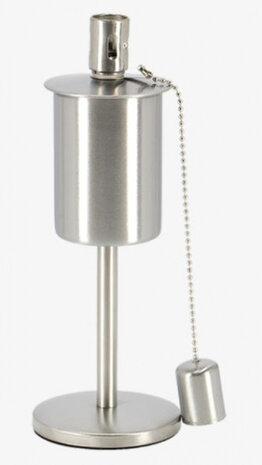 oliefakkel 9,1 x 9,1 x 25,8 RVS zilver