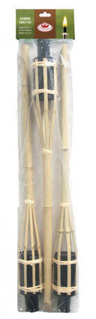 tuinfakkel 6 x 62,5 cm bamboe naturel 3 stuks