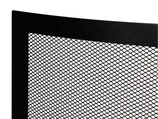 haardscherm 15,5 x 66 x 61 cm staal zwart