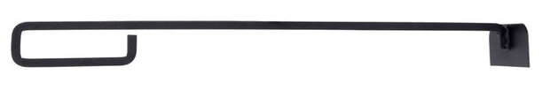 asschraper 12 x 58,8 x 5,3 cm staal zwart
