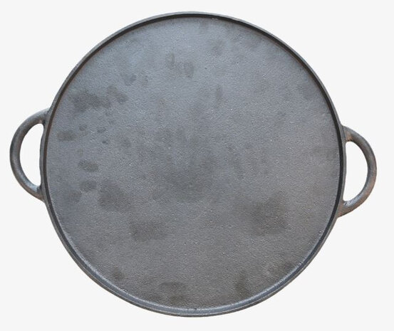 pizzabakplaat 36,2 x 41,3 cm gietijzer zwart