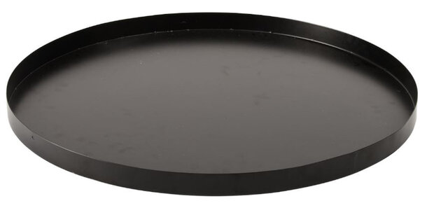 bodemplaat vuurkorf 59,5 x 3,2 cm staal zwart