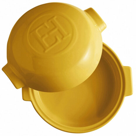 cheese baker 19,5 x 17,5 x 10 cm 550 ml keramiek geel