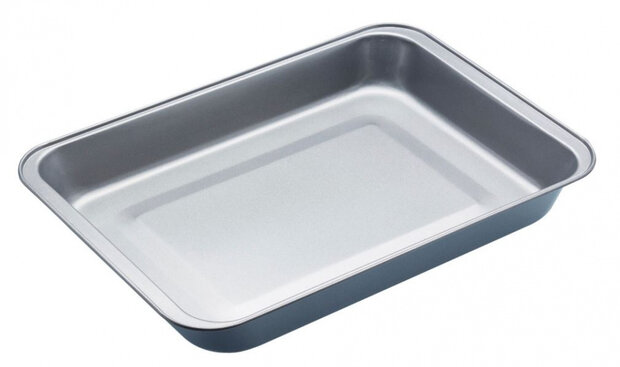 braadslede 41 x 28 x 5 cm carbonstaal zilvergrijs